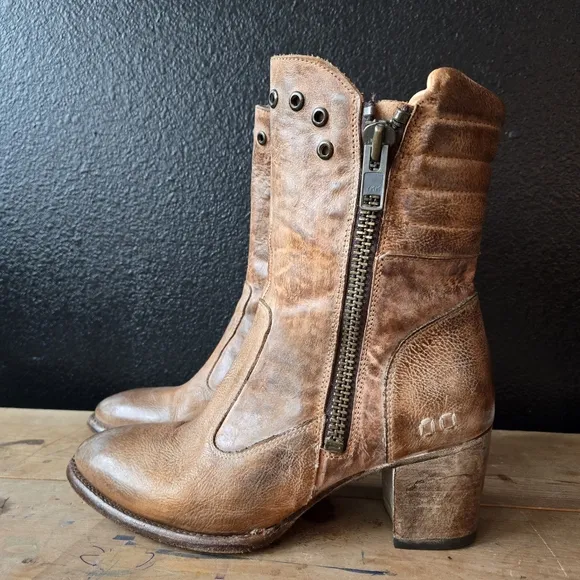 Rare BedStu Cobbler Series OnRush Tan Rustic Boots 9.5
