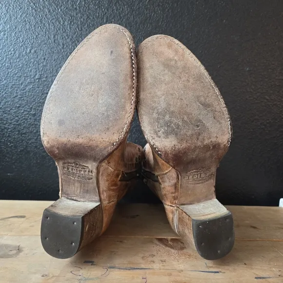 Rare BedStu Cobbler Series OnRush Tan Rustic Boots 9.5