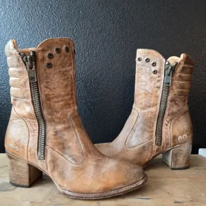 Rare BedStu Cobbler Series OnRush Tan Rustic Boots 9.5