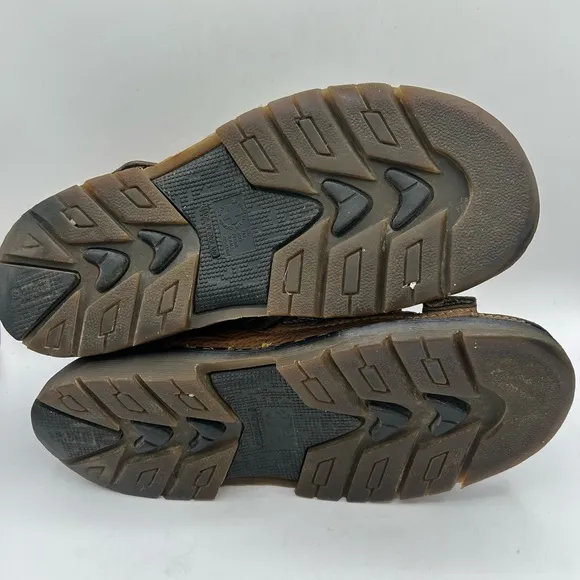 RARE DR MARTENS Sandals Mens Size 12 Brown Leather Fisherman Made In ENGLAND Y2K
