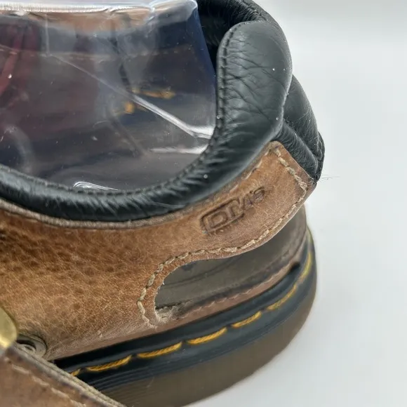 RARE DR MARTENS Sandals Mens Size 12 Brown Leather Fisherman Made In ENGLAND Y2K