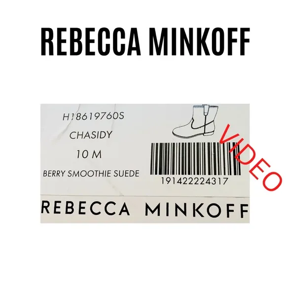 REBCCA MINKOFF Chasidy Berry Smoothie Suede Bootie Fawn Tan Size 10 M