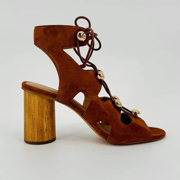 Rebecca Minkoff‎ Adiv Boho Lace Up Sandals with Heels Size 8.5