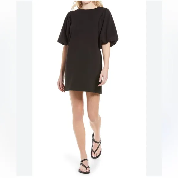 Rebecca Minkoff Mina Elbow Puff Sleeve French Terry Dress Size XSmall