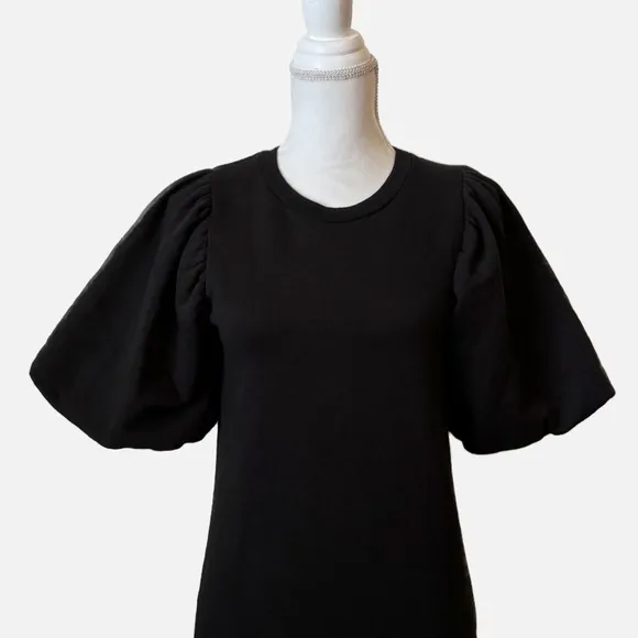 Rebecca Minkoff Mina Elbow Puff Sleeve French Terry Dress Size XSmall