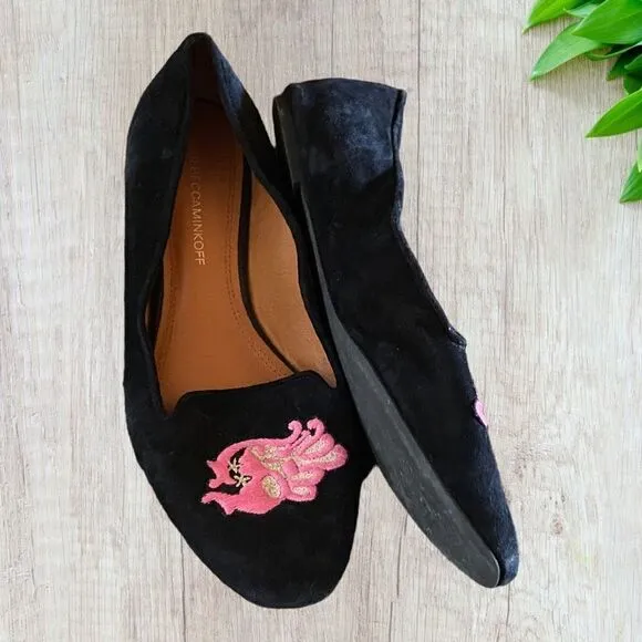 Rebecca Minkoff Suede Flats Astro Too Virgo 9.5