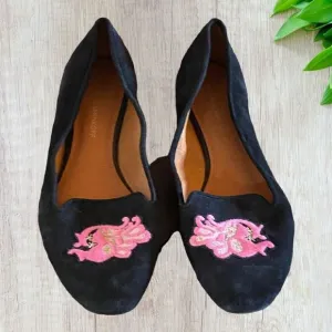 Rebecca Minkoff Suede Flats Astro Too Virgo 9.5