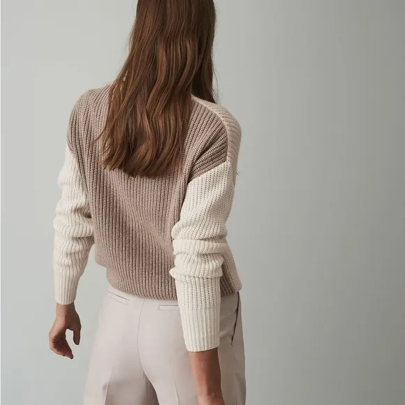 Reiss Audrey Jumper - Neutral Colorblock