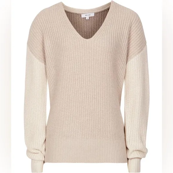Reiss Audrey Jumper - Neutral Colorblock