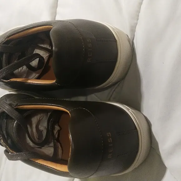 Reiss FINLEY lace up calf sneakers