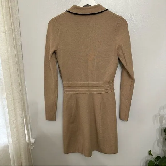 REISS Gemima Button Collar Knit Dress