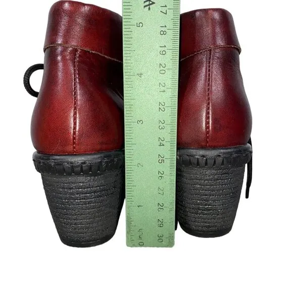 Rieker Antistress Rebecca Boots booties shoe oxblood red Side Zip women's  37