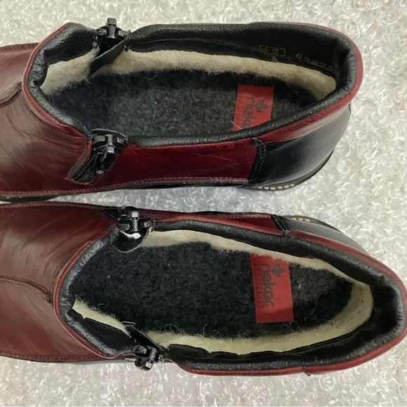 Rieker Ladies 10 Zip Chelsea Boots