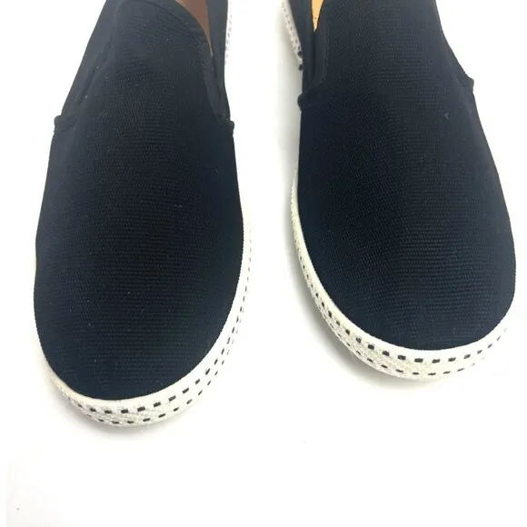 Rivieras Classic Noir Shoe Mens Sz 10.5 (44) Black Loafer Slip On Luxury Leisure