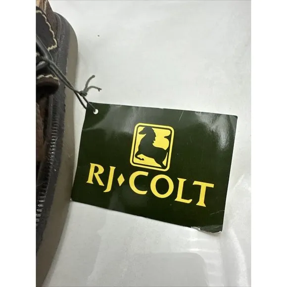 RJ Colt Mens Leather Sandals Brown Riverhead Open Toe Outdoors Chunky Sz 10M