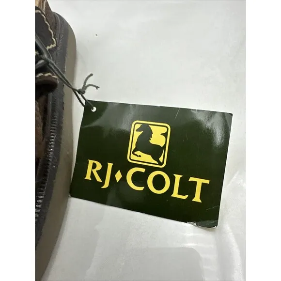 RJ Colt Sandals Mens Sz 10 Leather Brown Riverhead Open Toe Outdoors Chunky