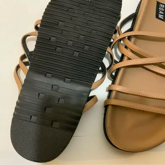 ROAM X SANDALS NUDE VEGAN LEATHER *NWOB
