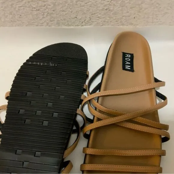 ROAM X SANDALS NUDE VEGAN LEATHER *NWOB