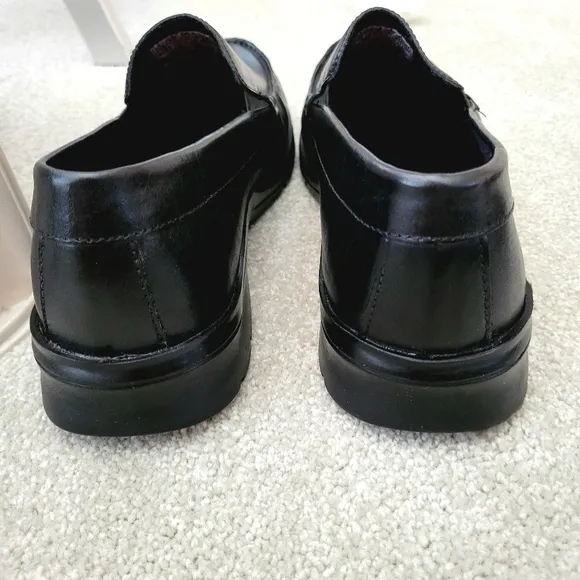 Rockport Loafers Size 11.5 M Rockport Palmer Black Leather Slip-On Shoes