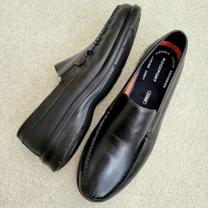 Rockport Loafers Size 11.5 M Rockport Palmer Black Leather Slip-On Shoes