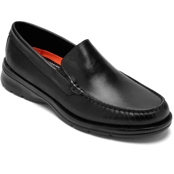 Rockport Loafers Size 11.5 M Rockport Palmer Black Leather Slip-On Shoes