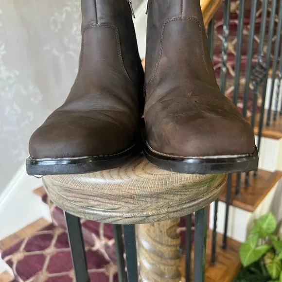 Rockport Trutech men’s boots size 10 side zip excellent condition leather brown