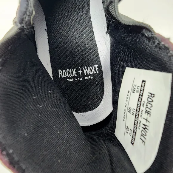 Rogue   Wolf Mood:Blood Chelsea Boots -  Water-Resistant Micro-Suede Unisex Boot
