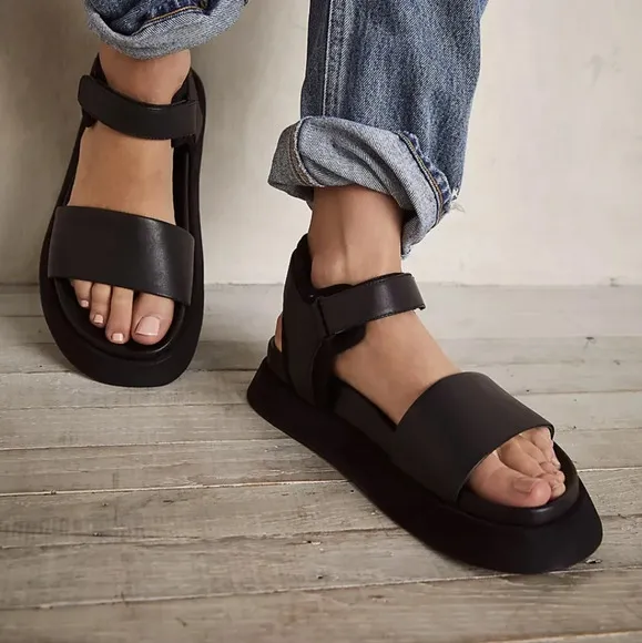 Rollie Free People Leather Sandals