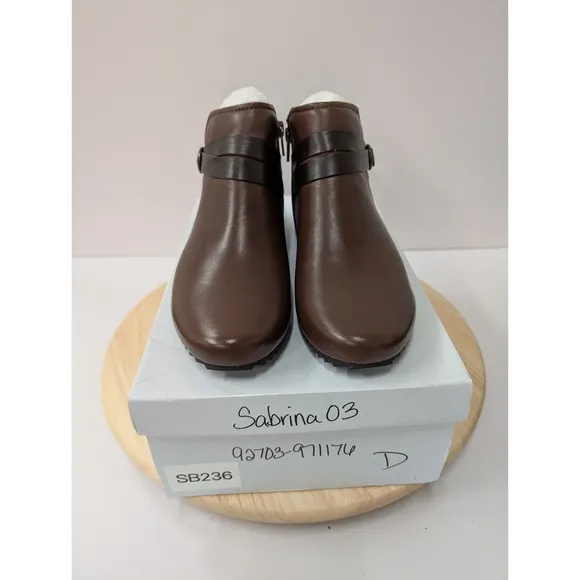 Romika Josef Seibel Brown Leather Chelsea Boots Booties Buckle Womens EU37 6-6.5