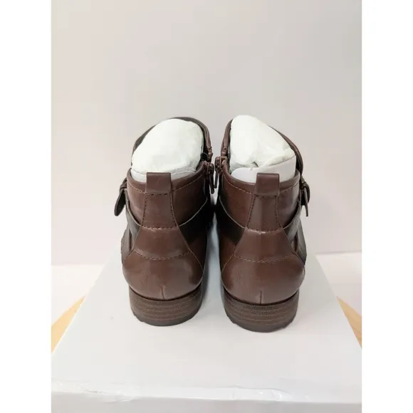 Romika Josef Seibel Brown Leather Chelsea Boots Booties Buckle Womens EU37 6-6.5