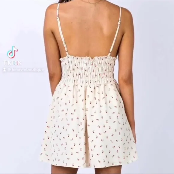 Rosie Summer Mini Dress, Lux Lined Mini In Petal Print, Fit &amp; Flare Flowy Dress