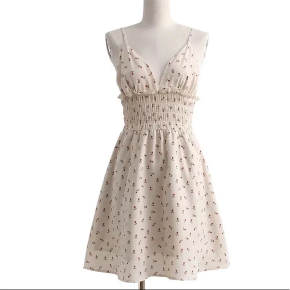 Rosie Summer Mini Dress, Lux Lined Mini In Petal Print, Fit &amp; Flare Flowy Dress