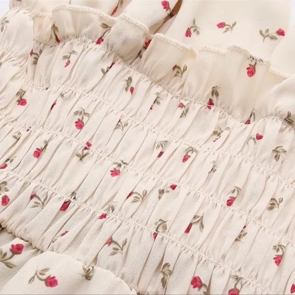 Rosie Summer Mini Dress, Lux Lined Mini In Petal Print, Fit &amp; Flare Flowy Dress
