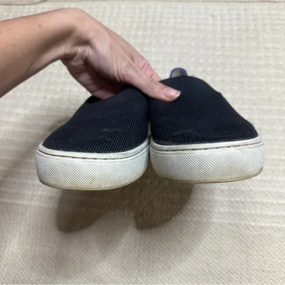 ROTHY'S black knitted slip on sneakers 9