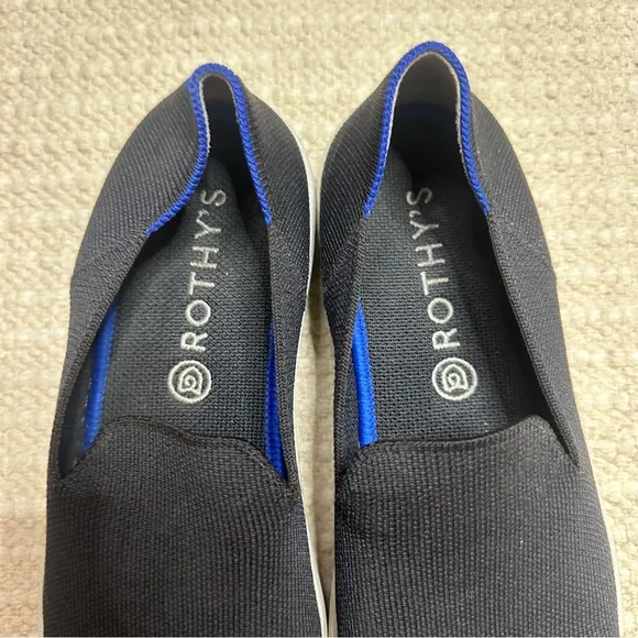 ROTHY'S black knitted slip on sneakers 9