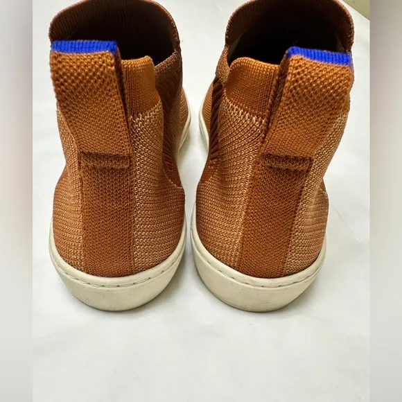 Rothy's Chelsea Ankle Boots Fawn Knit Casual Pull on