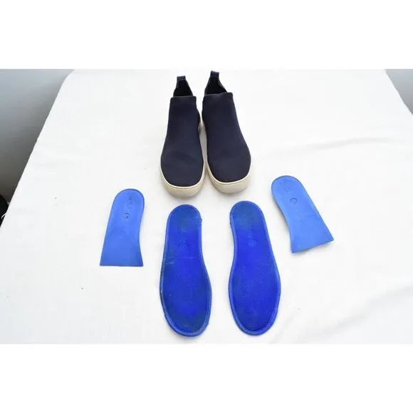 Rothy's Chelsea Boots Bootie Navy Blue Size 8 Womens Slip On