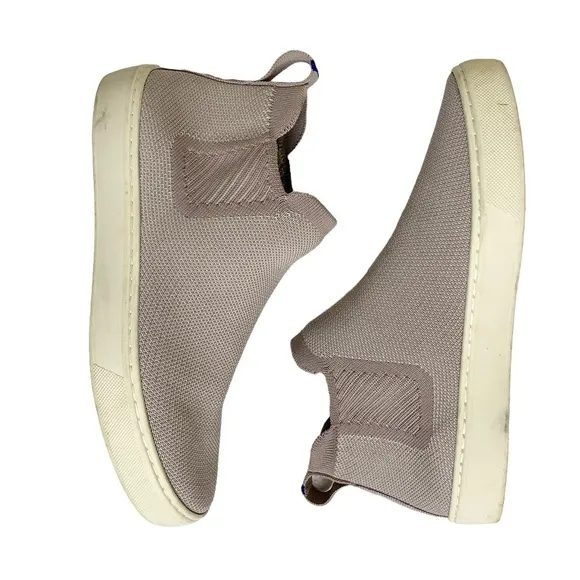 Rothy’s Chelsea Boots in Lilac/Sand