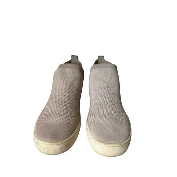 Rothys Chelsea Boots Womens Size 6 Pink White Fabric Mid Top Booties