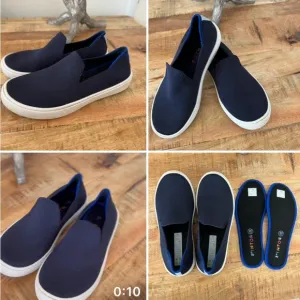 Rothy's Kids Sneakers in Navy Blue