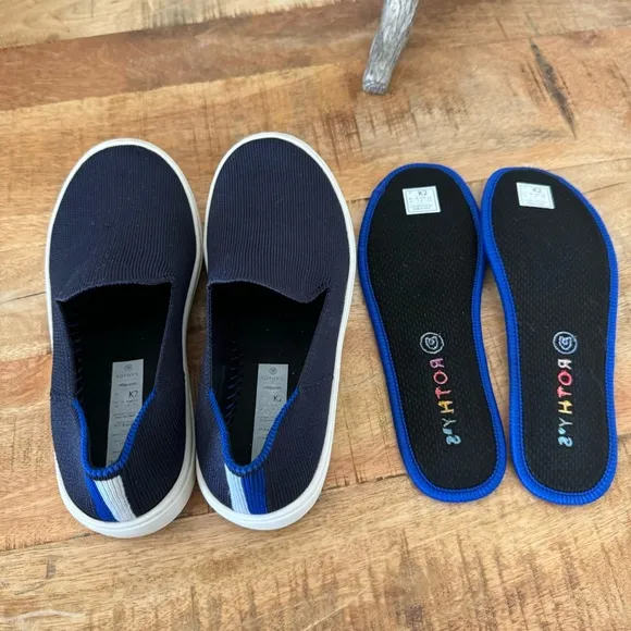 Rothy's Kids Sneakers in Navy Blue