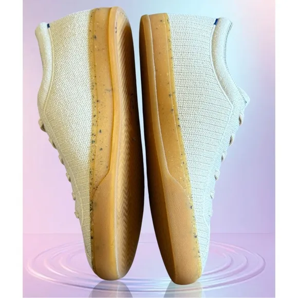 ROTHY’S Limited Edition Hemp Collection Cream and Tan Sneakers Size 10 Women
