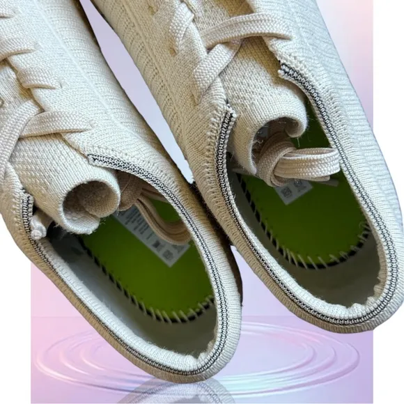 ROTHY’S Limited Edition Hemp Collection Cream and Tan Sneakers Size 10 Women