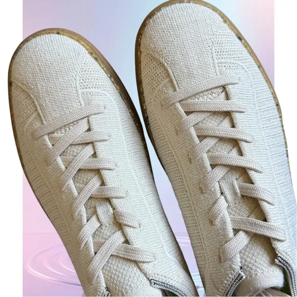 ROTHY’S Limited Edition Hemp Collection Cream and Tan Sneakers Size 10 Women