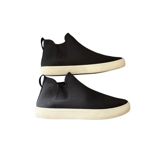 Rothy's Mens Black Knit Slip-On Sneakers Size 10