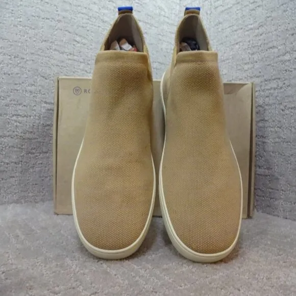 Rothy's Merino The Chelsea Women's Size 12.5 US Camel Knit Pull On Ankle Boots