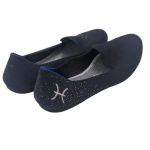 Rothys Pisces Zodiac Slip On The Loafers Dark Blue Silver Womens Size 9