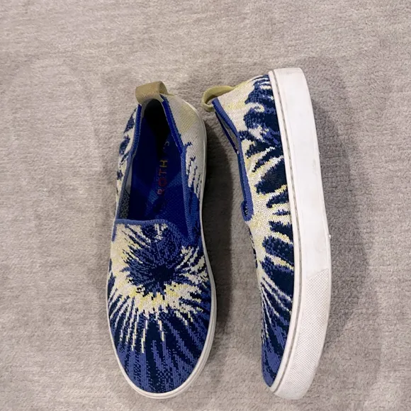 Rothy's Slip On Sneaker - Blue Burst Size 4