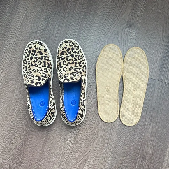 Rothy’s Slip-On Sneaker – Desert Cat Animal Print, Size 6.5