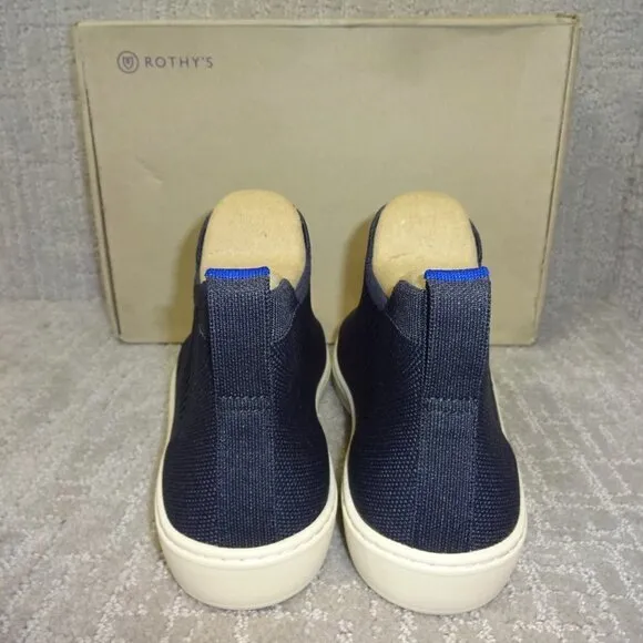 Rothys The Chelsea Nightfall Fabric High Top Sneaker Boots Multiple Sizes